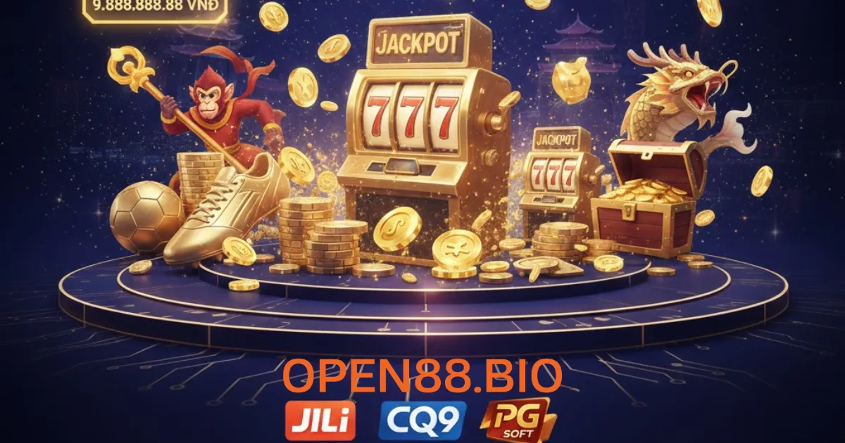 Open88 Gue – Nhà Cái Cá Cược Trực Tuyến Uy Tín Năm 2026 Sảnh nổ hũ với hàng hàng game từ các nhà cung cấp nổi tiếng